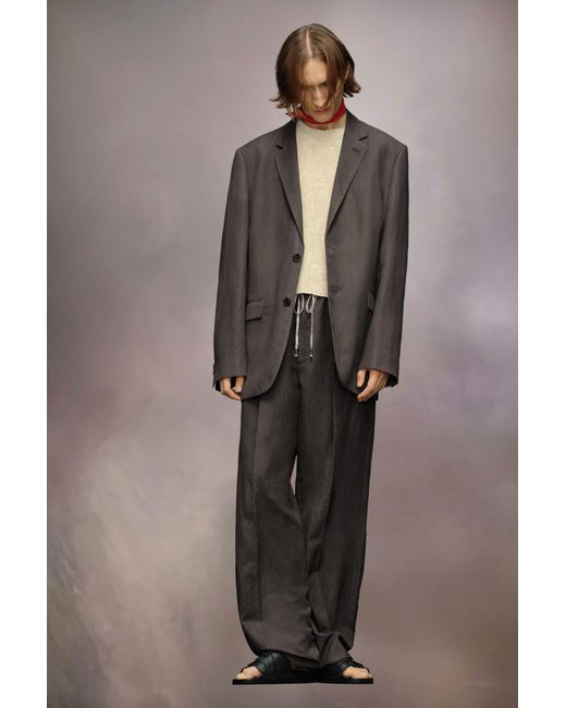 Maison Margiela Brown Single-Breasted Tailored Blazer