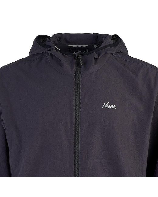 NANGA Blue Hooded Casual Jacket for men