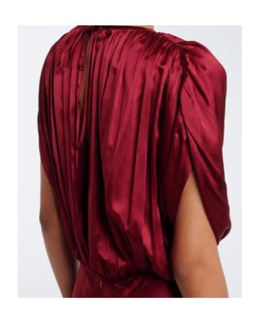 TOVE Red Coco Silk Satin Gown