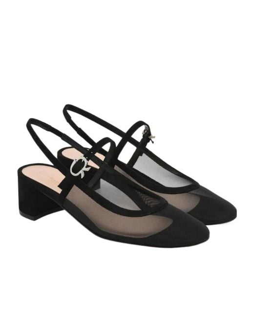 Gianvito Rossi Black 45Mm Francoise Pumps