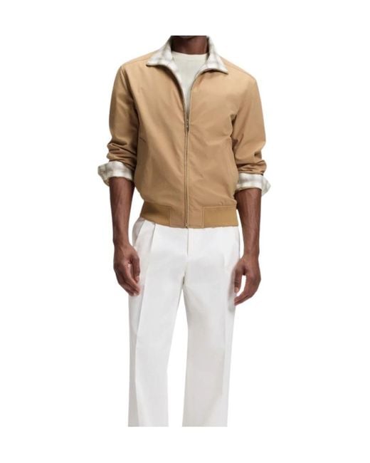 Boss Natural Collared Long-Sleeved Casual Jacket for men