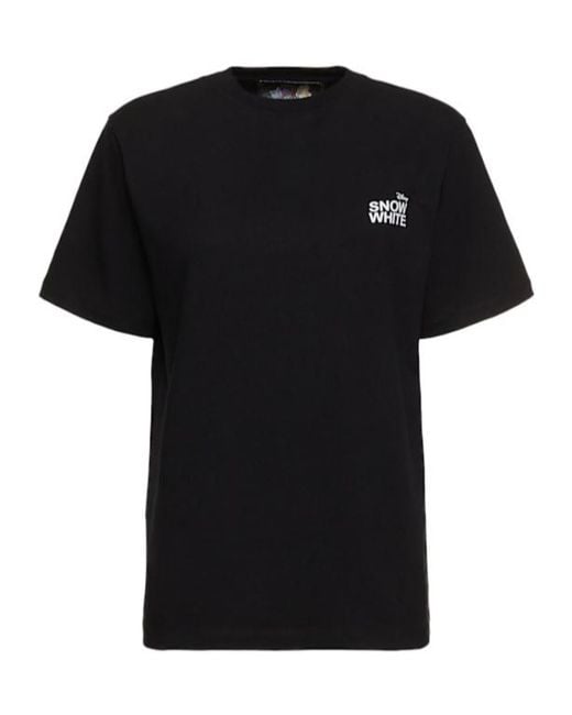 Coperni Black Round Neck Short Sleeve T-Shirt