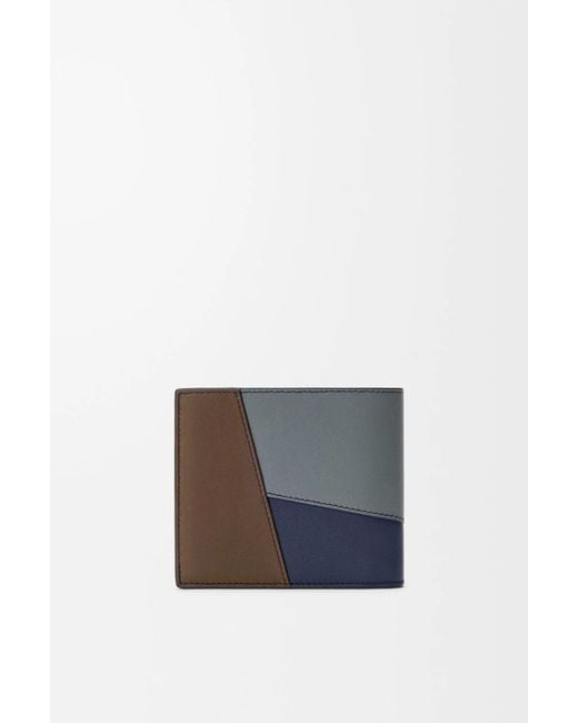 Loewe Blue Puzzle Bifold Coin Wallet for men