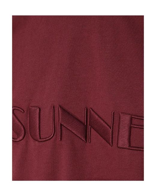Sunnei Logo Embroidered Crewneck T-Shirt for men