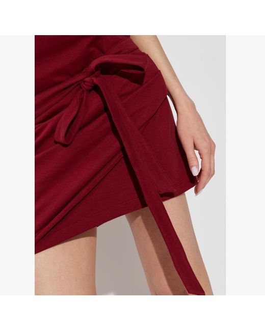 Isabel Marant Red Marielle Short Jersey Dress