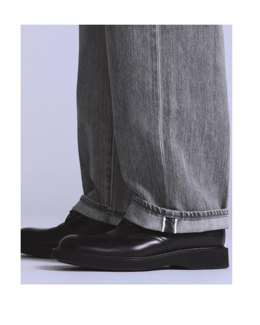 Levi's Gray Mid-Rise Straight-Leg Jeans for men