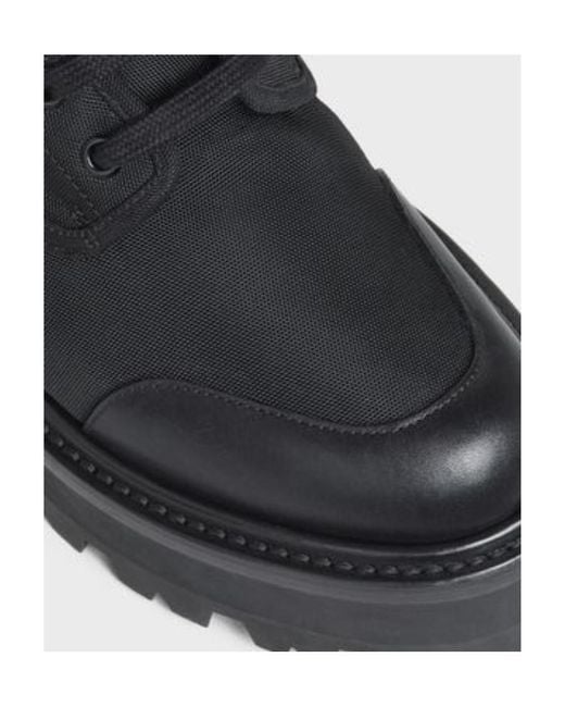 Céline Black Bulky Laced Up Boot