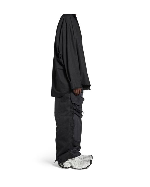 Balenciaga Gray Unity Sports Icon Layered Oversized Shirt for men
