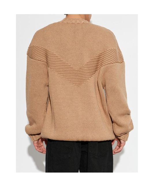 DSquared² Natural Chevron-Knit Sweater for men