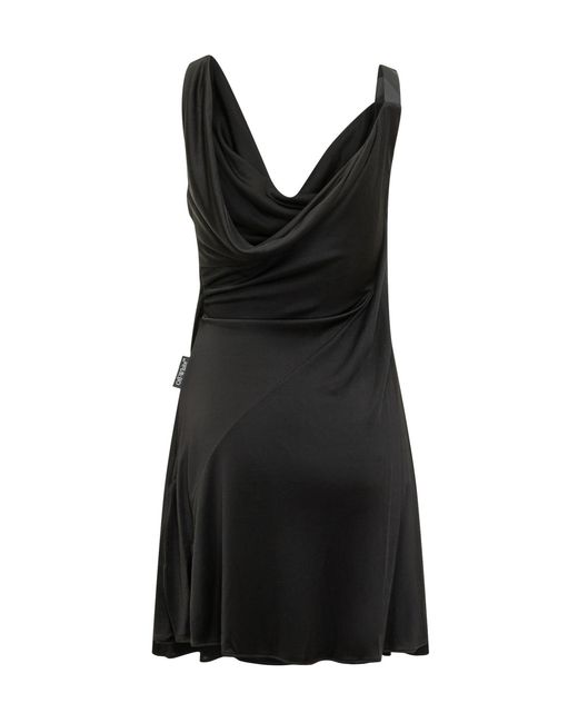 Off-White c/o Virgil Abloh Black Mini Fluid Jersey Dress