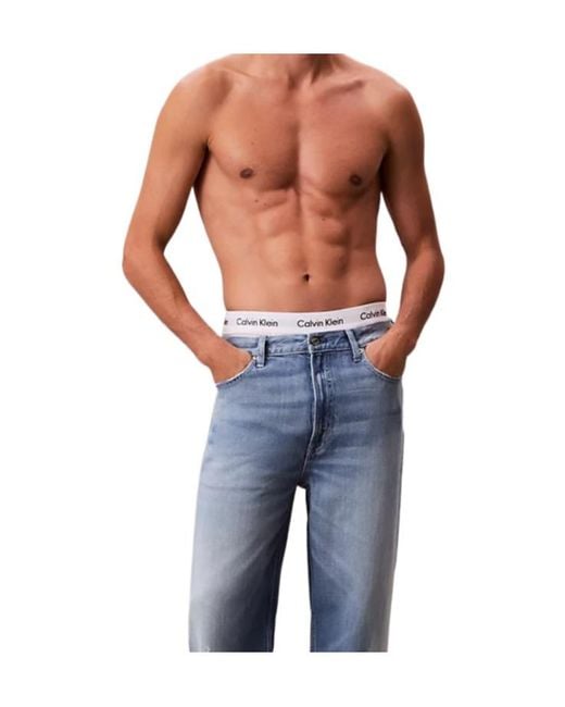Calvin Klein Blue Baggy Jeans for men