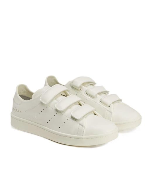 Y-3 White Stan Smith Hook-And-Loop Shoes