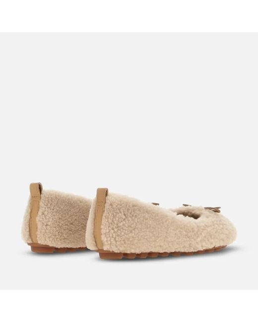 Hogan Natural Olympia Ballet Flats