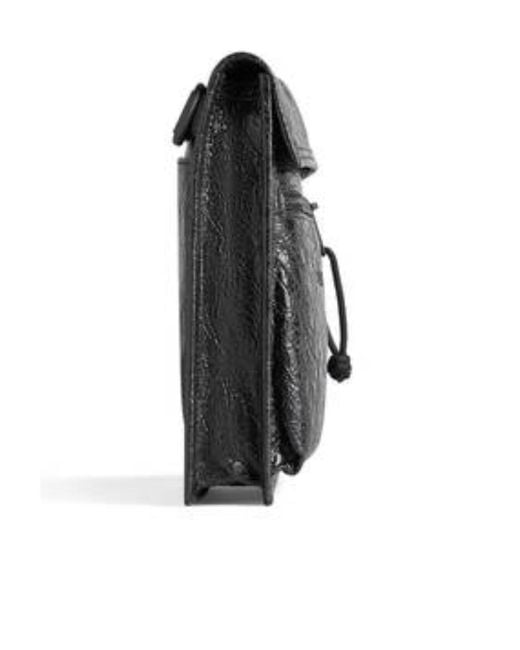 Balenciaga Black Explorer Small Crossbody Bag for men