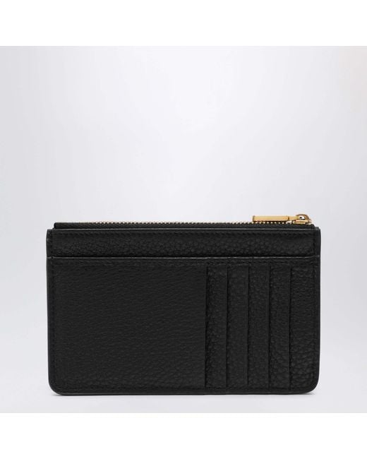 Dolce & Gabbana Black Logo Plaque Card Holder