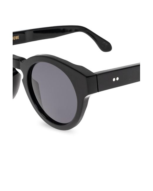 Golden Goose Deluxe Brand White Round Frame Sunglasses
