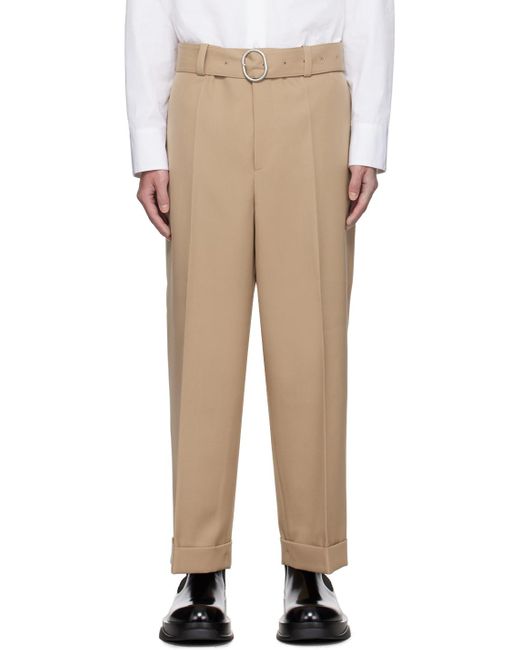 Jil Sander Natural Belted Trousers for men