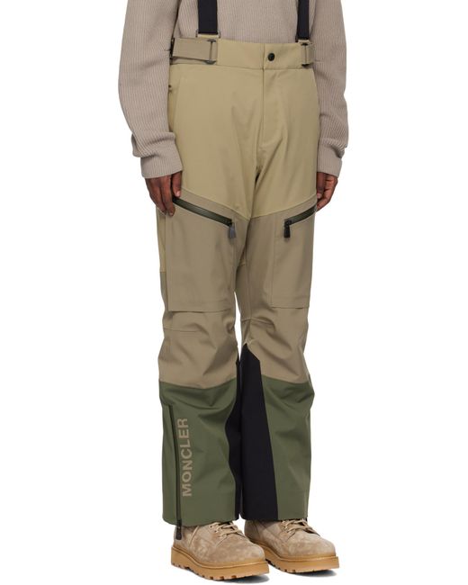 Moncler Green Grenoble Water Repellent Ski Pants for men