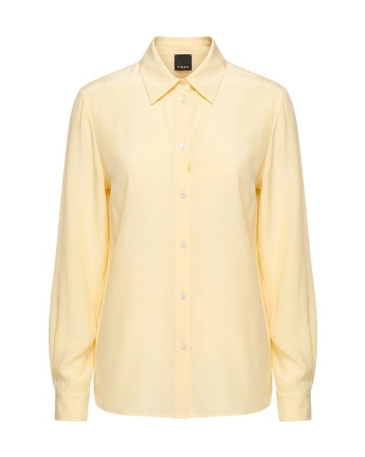Pinko Natural Long-Sleeved Shirt