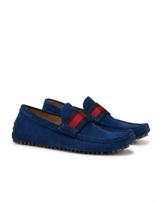 Gucci Blue Ribbon Detail Leisure Business Shoes for men