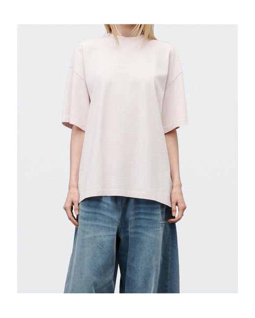 Alexander Wang White Logo-Print Short-Sleeve T-Shirt