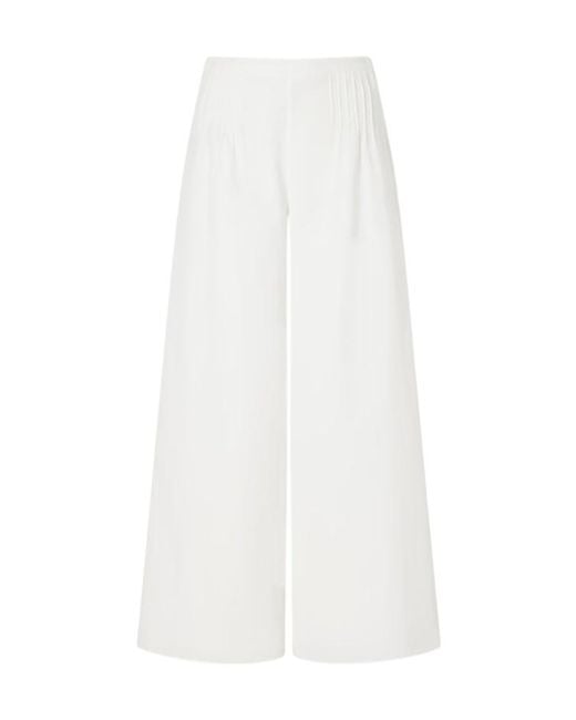 Sir White Pleated Casual Pants