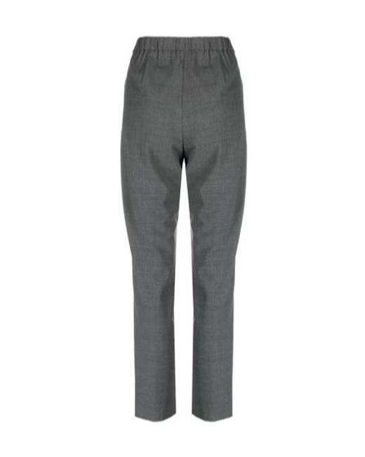 Aspesi Gray Elastic Waist Casual Pants