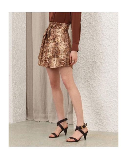 Zimmermann Brown Hypnotic Utility Mini Skirt
