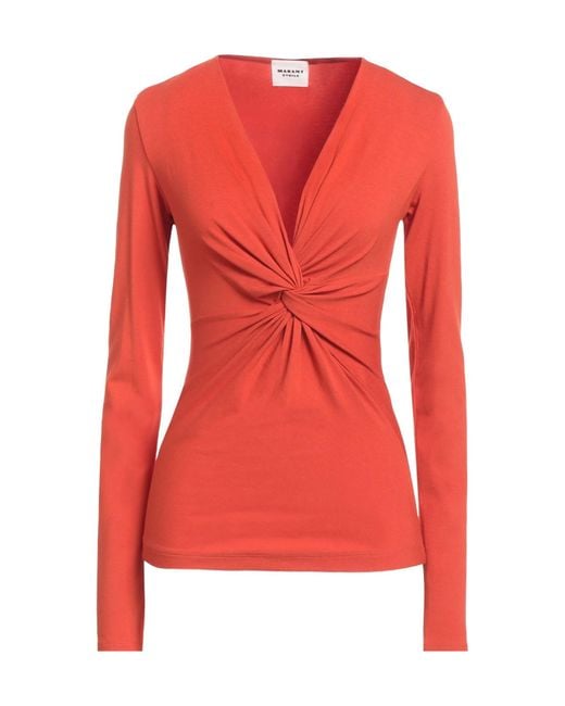 Isabel Marant Red Basic T-Shirts