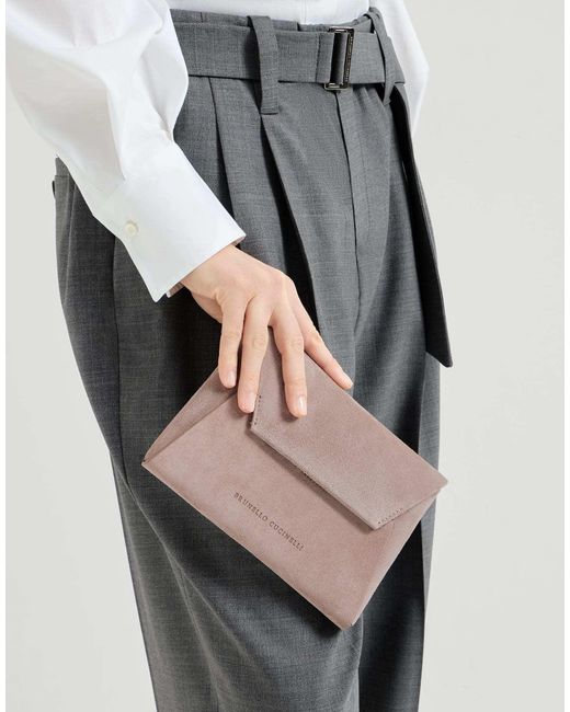 Brunello Cucinelli Pink Bc Duo Pochette