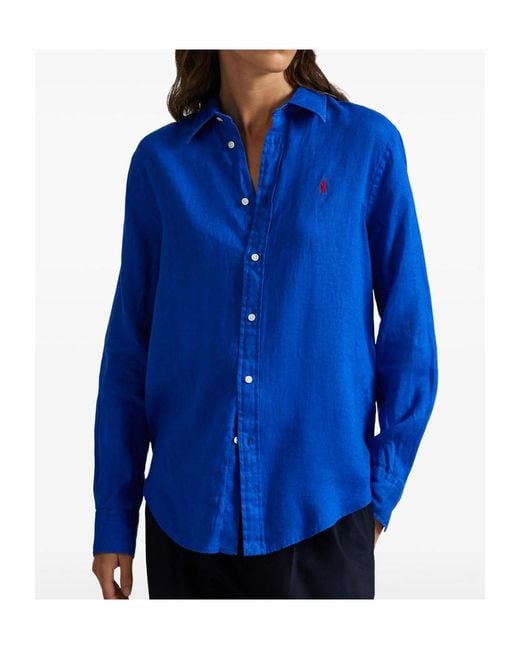 Ralph Lauren Blue Shirt With Logo