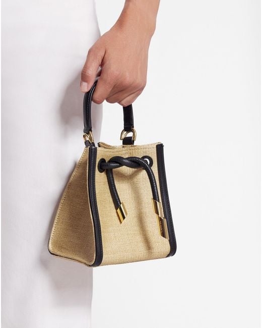 Lanvin Natural Drawstring Shoulder Bag