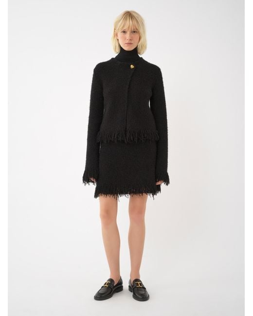 Chloé Black Bouclé Mini Skirt