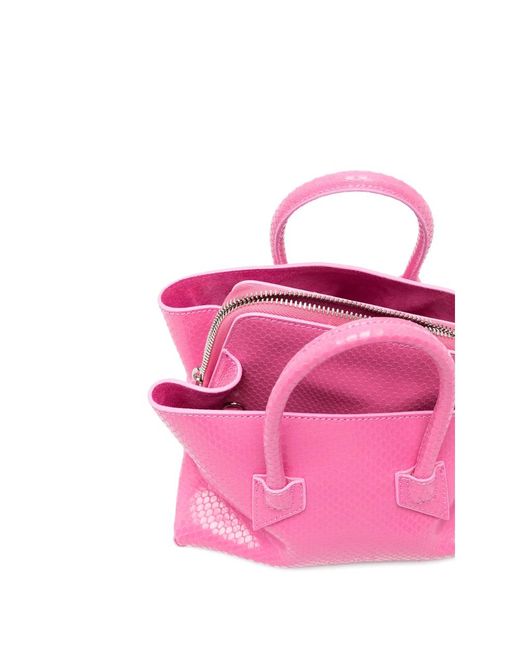 The Attico Pink The La Passeggiata Zip-Up Tote Bag