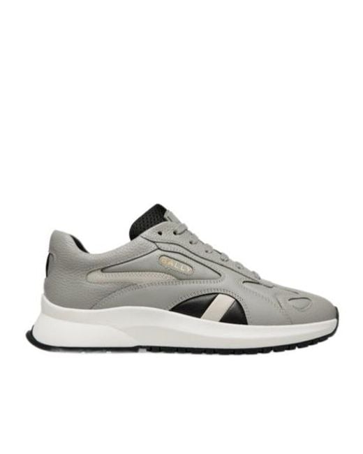 Bally Gray Round Head Low-Cut Casual Shoes for men