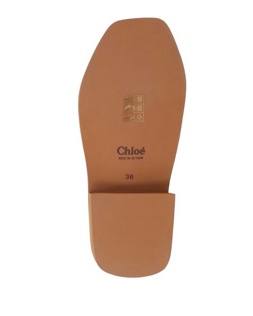 Chloé Purple Comfortable Square-Toe Printed Sandals