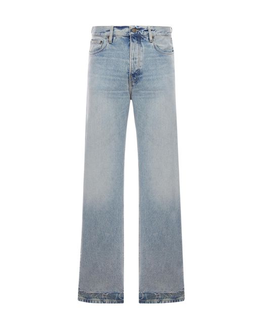 Haikure Blue Bethany Frayed-Hem Jeans for men