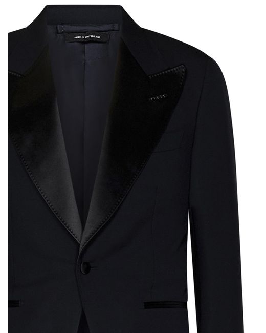 Tom Ford Black Single-Breasted Tailored Suit for men