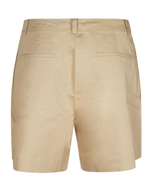 Ralph Lauren Natural Pleated Tailored Shorts