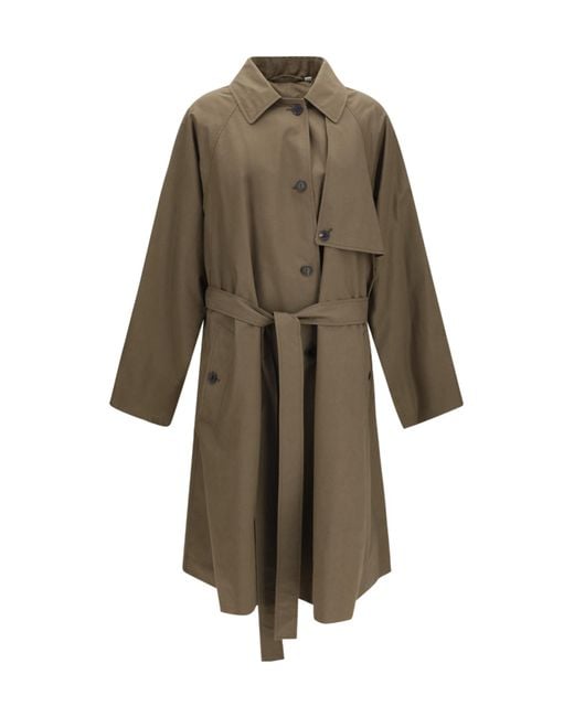Calvin Klein Natural Zeland Belted Trench Coat