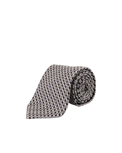 Tom Ford White Micro Pattern Tie for men
