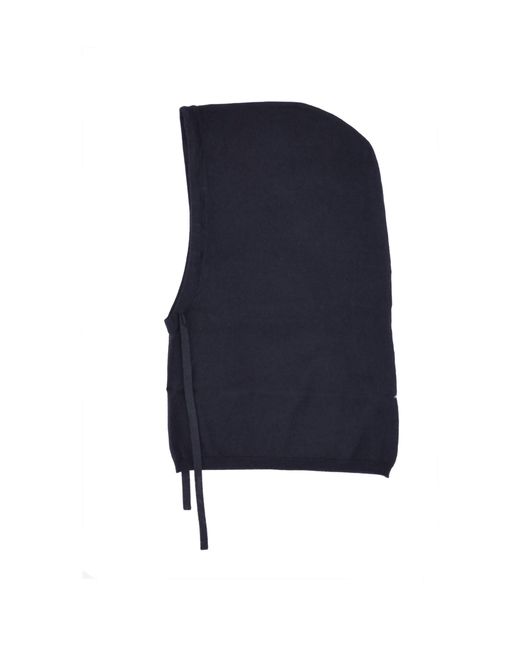 P.A.R.O.S.H. Black Drawstring-Hood Scarf