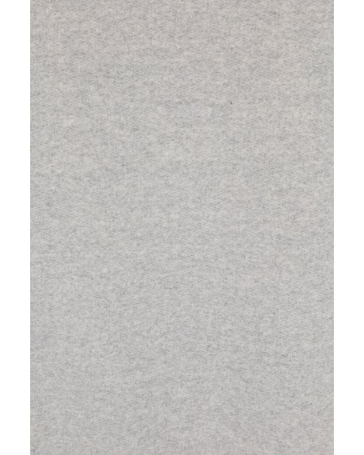 Jil Sander Gray Logo Patch Drawstring Hoodie