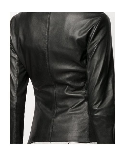 Emporio Armani Black Leather Jacket