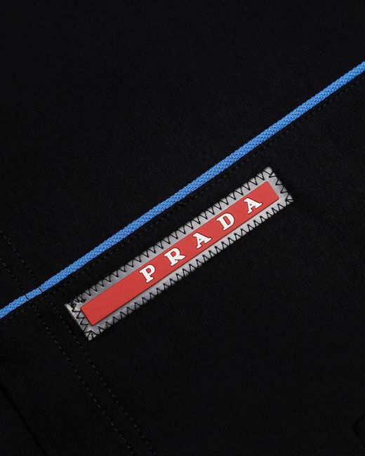 Prada Black Zippered Long-Sleeved Casual Jacket for men
