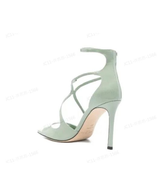 Jimmy Choo Metallic Azia 95 Sandals