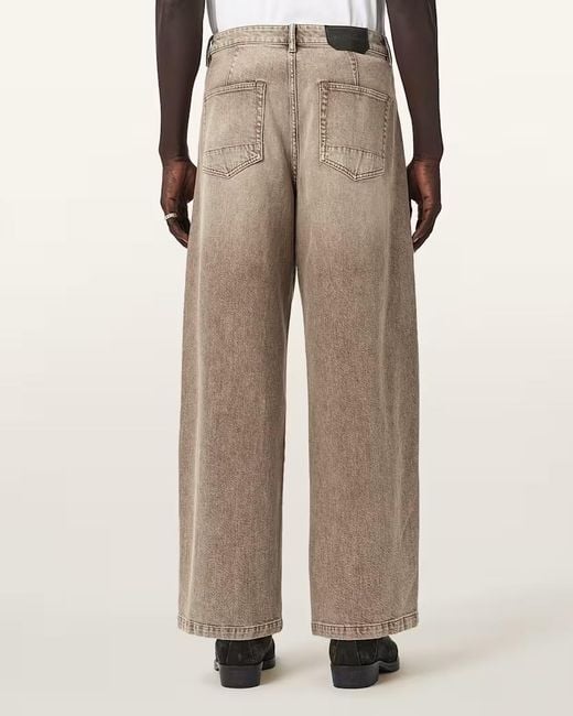 AllSaints Gray Belt Loop Jeans for men