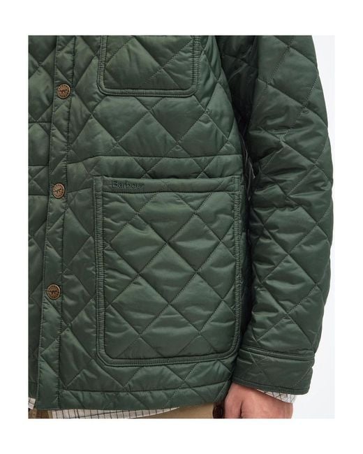 Barbour Green X Mk Kenning Logo-Patch Padded Jacket for men