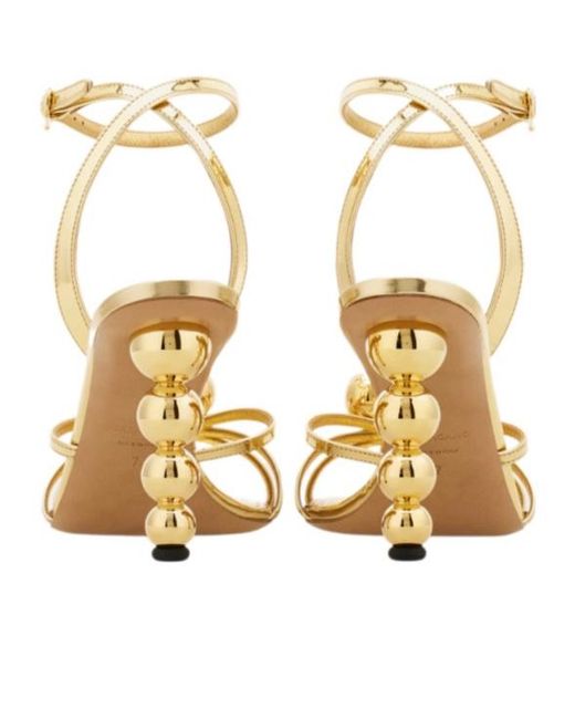 Ferragamo Metallic High Heel Sandals