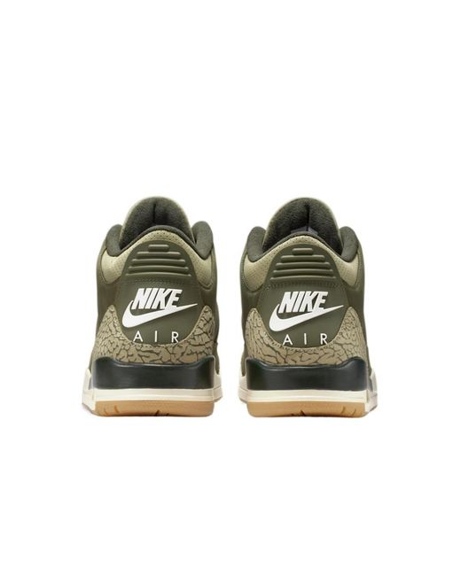 Nike Green Air Jordan 3 Retro Suede Sneaker for men